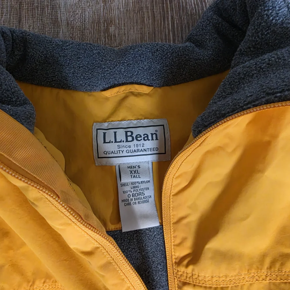 L.L. Bean Golden Zip-Up Vest